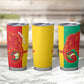 Afro Basketball Custom Guinea Tumbler Cup Syli Nationale African Pattern - African Pride