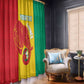Afro Basketball Custom Guinea Window Curtain Syli Nationale African Pattern - African Pride