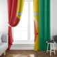 Afro Basketball Custom Guinea Window Curtain Syli Nationale African Pattern - African Pride