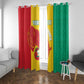 Afro Basketball Custom Guinea Window Curtain Syli Nationale African Pattern - African Pride