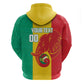 Afro Basketball Custom Guinea Zip Hoodie Syli Nationale African Pattern - African Pride