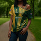 South Africa Australia Rugby Custom Cross Shoulder Shirt Springboks Wallabies Together