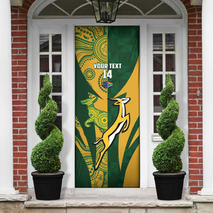South Africa Australia Rugby Custom Door Cover Springboks Wallabies Together