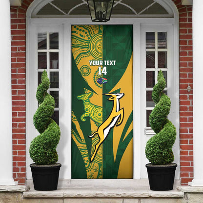 South Africa Australia Rugby Custom Door Cover Springboks Wallabies Together