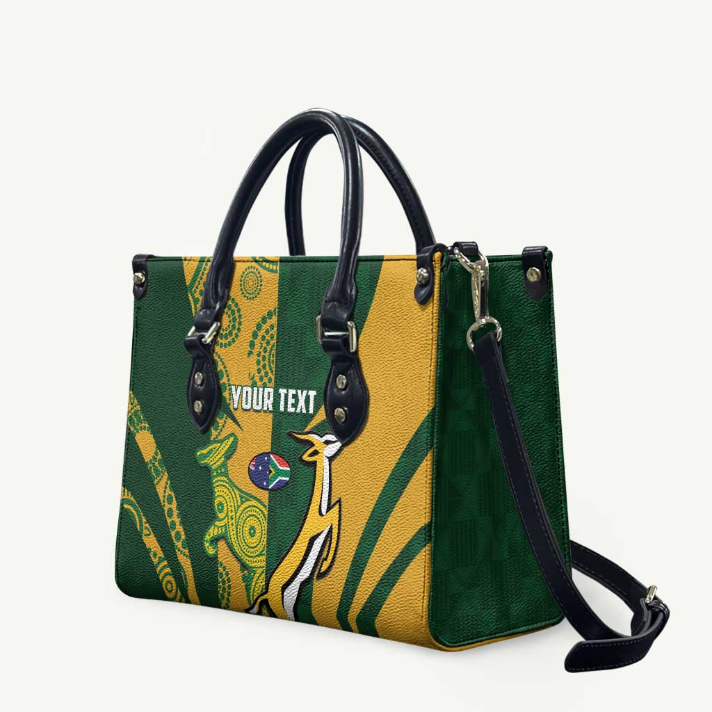 South Africa Australia Rugby Custom Leather Bag Springboks Wallabies ...