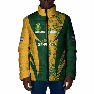 South Africa Australia Rugby Custom Padded Jacket Springboks Wallabies Together