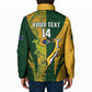 South Africa Australia Rugby Custom Padded Jacket Springboks Wallabies Together