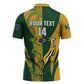 South Africa Australia Rugby Custom Zipper Polo Shirt Springboks Wallabies Together