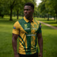 South Africa Australia Rugby Custom Zipper Polo Shirt Springboks Wallabies Together