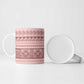 Pastel Pink Samoa Siapo Teuila Flowers Ceramic Mug