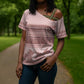 Pastel Pink Samoa Siapo Teuila Flowers Cross Shoulder Shirt