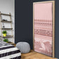 Pastel Pink Samoa Siapo Teuila Flowers Door Cover