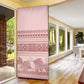 Pastel Pink Samoa Siapo Teuila Flowers Door Cover
