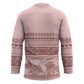 Pastel Pink Samoa Siapo Teuila Flowers Hockey Jersey