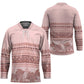 Pastel Pink Samoa Siapo Teuila Flowers Hockey Jersey
