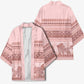 Pastel Pink Samoa Siapo Teuila Flowers Kimono