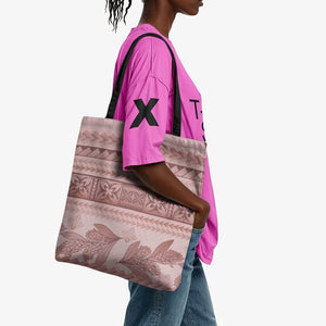 Pastel Pink Samoa Siapo Teuila Flowers Tote Bag
