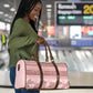 Pastel Pink Samoa Siapo Teuila Flowers Travel Bag