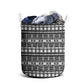 Pano De Terra Motifs Cabo Verde Laundry Basket Black Color