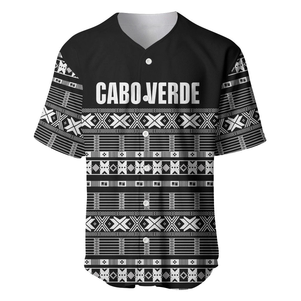 Pano De Terra Motifs Cabo Verde Baseball Jersey Black Color