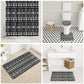 Pano De Terra Motifs Cabo Verde Bathroom Set Black Color