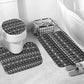 Pano De Terra Motifs Cabo Verde Bathroom Set Black Color