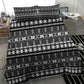 Pano De Terra Motifs Cabo Verde Bedding Set Black Color