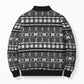 Pano De Terra Motifs Cabo Verde Bomber Puffer Jacket Black Color