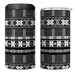 Pano De Terra Motifs Cabo Verde 4 in 1 Can Cooler Tumbler Black Color
