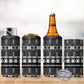 Pano De Terra Motifs Cabo Verde 4 in 1 Can Cooler Tumbler Black Color