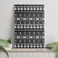 Pano De Terra Motifs Cabo Verde Canvas Wall Art Black Color