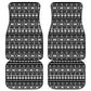 Pano De Terra Motifs Cabo Verde Car Mats Black Color