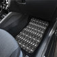 Pano De Terra Motifs Cabo Verde Car Mats Black Color
