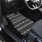 Pano De Terra Motifs Cabo Verde Car Mats Black Color