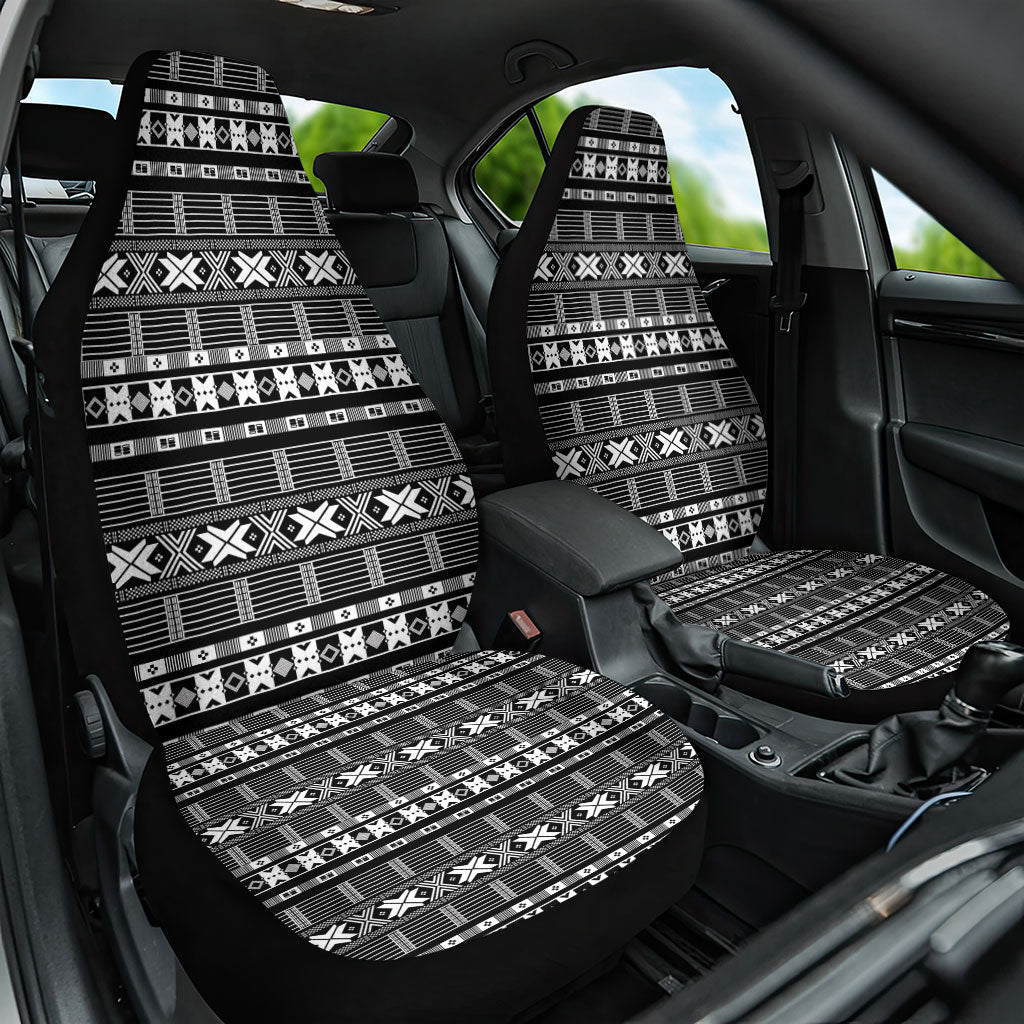 Pano De Terra Motifs Cabo Verde Car Seat Cover Black Color