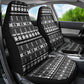 Pano De Terra Motifs Cabo Verde Car Seat Cover Black Color