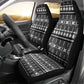 Pano De Terra Motifs Cabo Verde Car Seat Cover Black Color