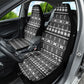 Pano De Terra Motifs Cabo Verde Car Seat Cover Black Color