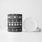 Pano De Terra Motifs Cabo Verde Ceramic Mug Black Color