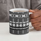 Pano De Terra Motifs Cabo Verde Ceramic Mug Black Color