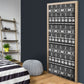 Pano De Terra Motifs Cabo Verde Door Cover Black Color