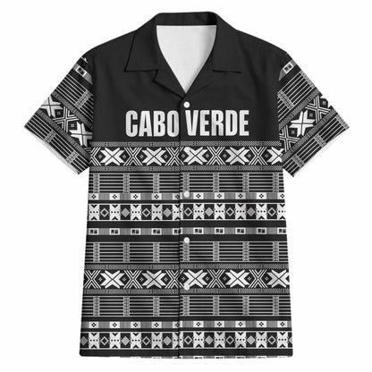 Pano De Terra Motifs Cabo Verde Hawaiian Shirt Black Color