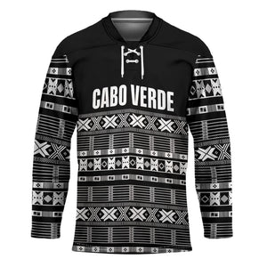 Pano De Terra Motifs Cabo Verde Hockey Jersey Black Color
