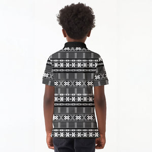 Pano De Terra Motifs Cabo Verde Kid Polo Shirt Black Color