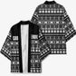 Pano De Terra Motifs Cabo Verde Kimono Black Color
