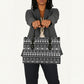 Pano De Terra Motifs Cabo Verde Leather Bag Black Color