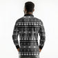 Pano De Terra Motifs Cabo Verde Long Sleeve Polo Shirt Black Color