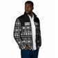 Pano De Terra Motifs Cabo Verde Padded Jacket Black Color