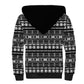 Pano De Terra Motifs Cabo Verde Sherpa Hoodie Black Color