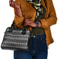 Pano De Terra Motifs Cabo Verde Shoulder Handbag Black Color